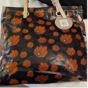 Sakroots Black and Red Floral Metro Tote